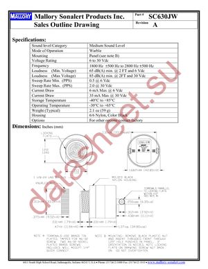 SC630JW datasheet  